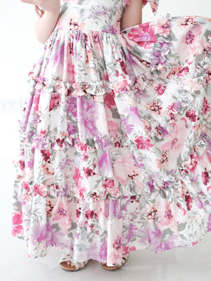 Ingrid Linen Maxi Dress | Floral
