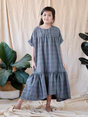 Suki Dress | Checkered Grey