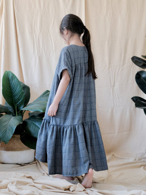 Suki Dress | Checkered Grey