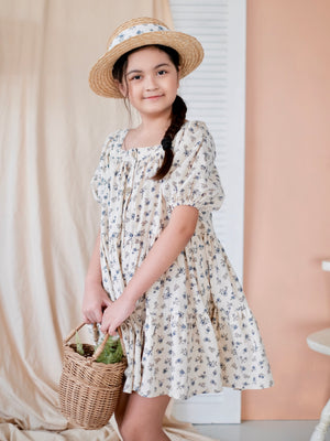 Ida Dress | Vintage Rose in Ecru