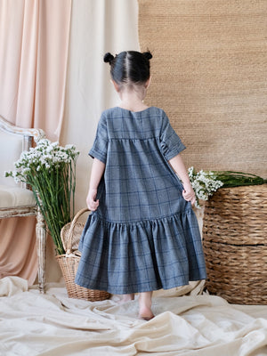 Suki Dress | Checkered Grey